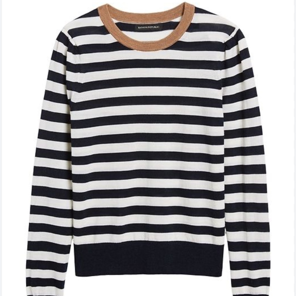 Banana Republic Striped Merino Wool Sweater